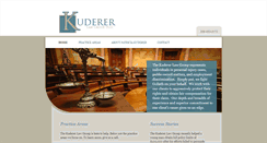 Desktop Screenshot of kudererlaw.com